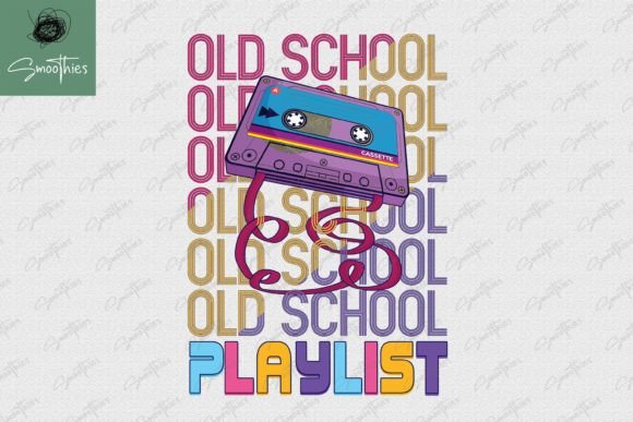 Download Old School Playlist Cassette Retro PNG - Retro png Collection