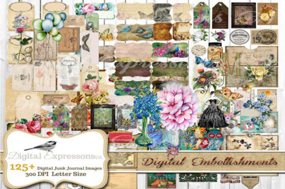 Download Junk Journal Kit Embellishments - Junk journal kit Collection