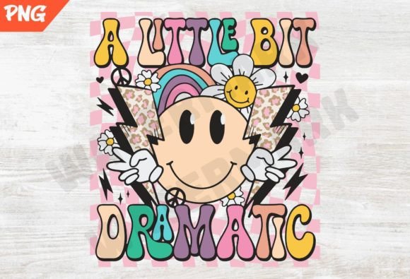 Download A Little Bit Dramatic Retro Png - Retro png Collection