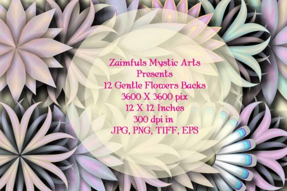 Download 12 Gentle Flowers for Backs - Flowers Collection