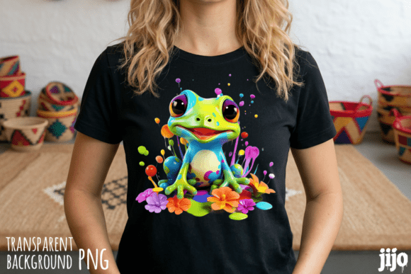 Download Colorful Frog Flowers Vibrant PNG - Flowers Collection