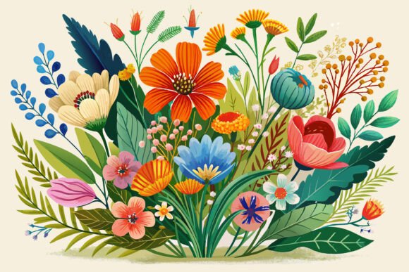 Download Boho Watercolor Wildflowers - Flowers Collection