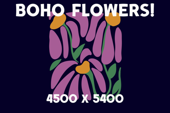Download Boho Retro Flowers - Flowers Collection