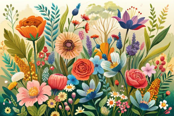 Download Boho Watercolor Wildflowers - Flowers Collection