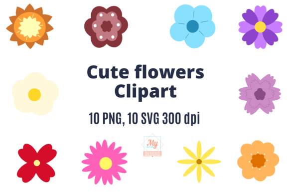 Download Cute Flowers Clipart Svg Png - Flowers Collection